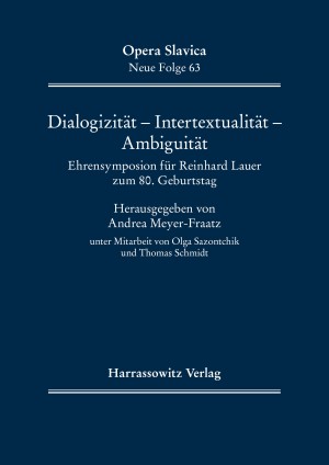 Dialogizität – Intertextualität – Ambiguität