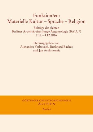 Funktion/en: Materielle Kultur - Sprache - Religion