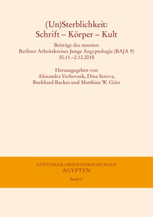 (Un) Sterblichkeit: Schrift – Körper – Kult